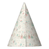 Playful Sweet and Three Kids Birthday Party Hat パーティーハット (裏面)