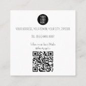 playful Thank You package insert With Logo & Offer スクエア名刺 (裏面)