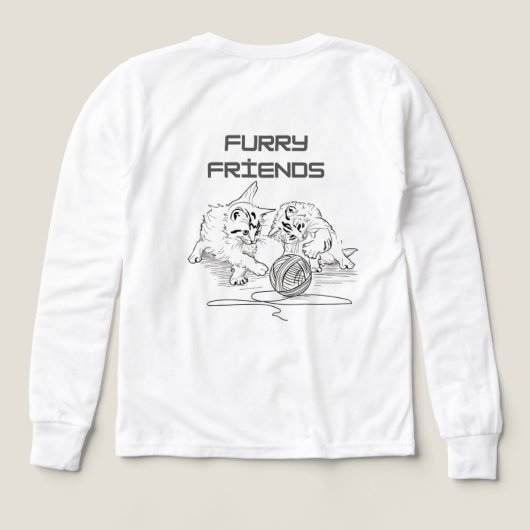 Playful Thread Tango — Two Kittens at Play (デザイン背面)