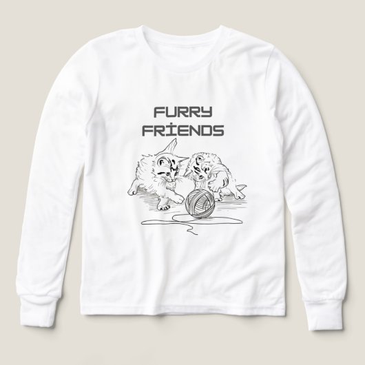 Playful Thread Tango — Two Kittens at Play (デザイン正面)