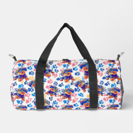 Playful travel bag for your dog. coloured  ダッフルバッグ