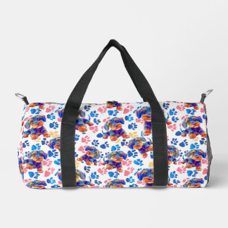 Playful travel bag for your dog. coloured  ダッフルバッグ