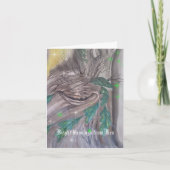 Playful tree spirit blessings card カード (正面)
