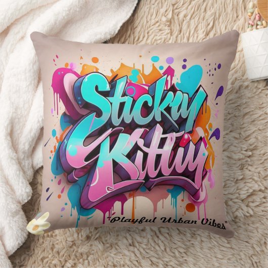 “Playful Urban Vibes” クッション (ブランケット)