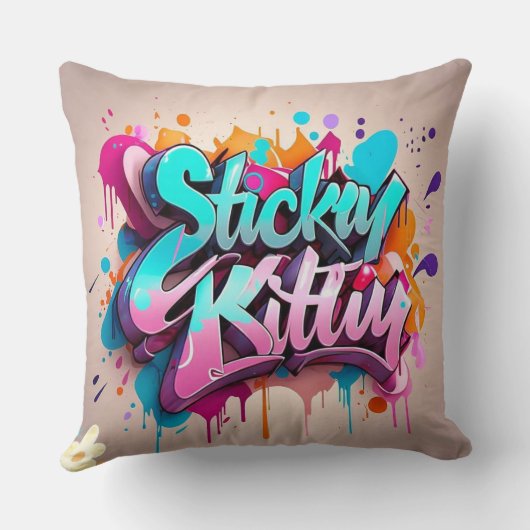 “Playful Urban Vibes” クッション (裏面)
