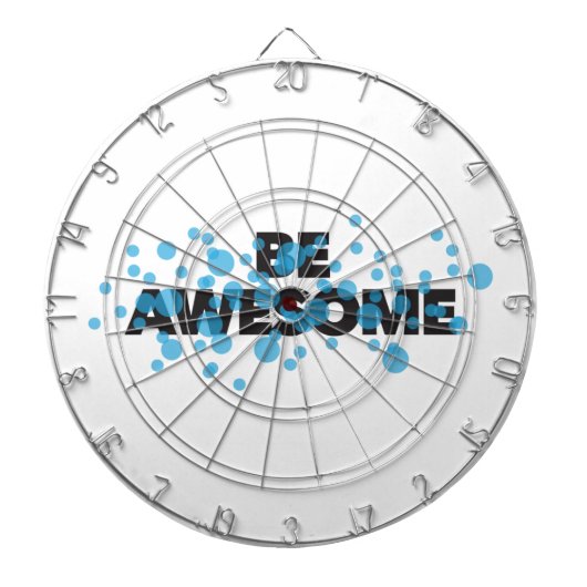 Playful, vibrant, bold, modern design Be Awesome ダーツボード (正面)