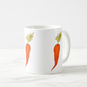 Playful Watercolor Carrot コーヒーマグカップ (正面右)