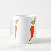 Playful Watercolor Carrot コーヒーマグカップ (正面左)