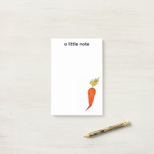 Playful Watercolor Carrot ポストイット (デスク上)