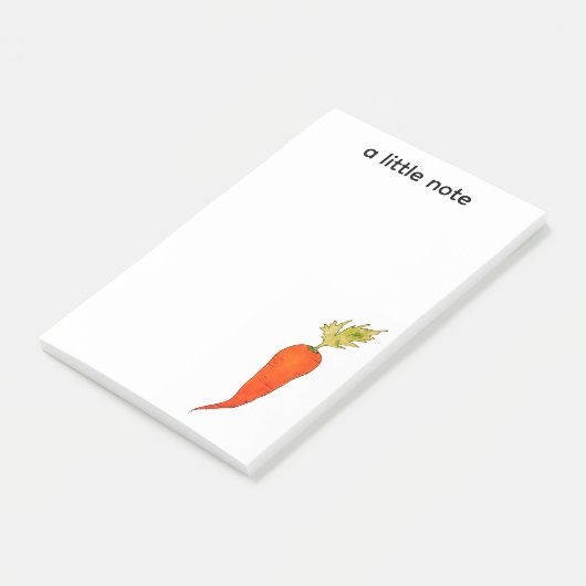Playful Watercolor Carrot ポストイット (アングル)