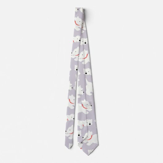 Playful Westie ネクタイ (裏面)