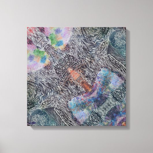 Playful Wonder Stretched Canvas Print キャンバスプリント (正面)