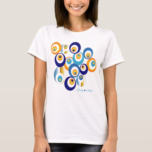 PLAYFULLの悪のまなざしの幸運な目のTシャツ Tシャツ (正面)