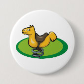 Playground Horse Spring Rider 缶バッジ (正面)