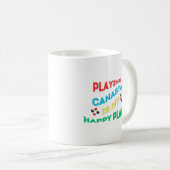 Playing Canasta Is My Happy Place コーヒーマグカップ (正面右)