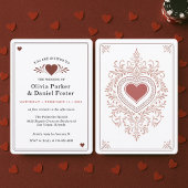 Playing Card Las Vegas Casino Wedding  招待状