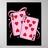 Playing Card Valentine’s Day 67 Preppy Six Seven 6 ポスター (正面)