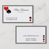 playing cards 名刺 (正面/裏面)