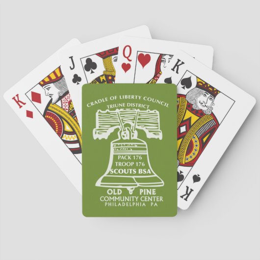 Playing Cards - Olive Green トランプ (裏面)