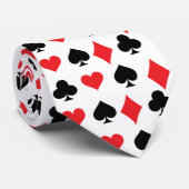 Playing Cards Pattern Poker Night Formal ネクタイ (ロール)