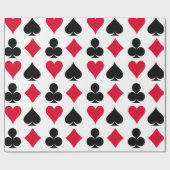 Playing cards symbols pattern ラッピングペーパー (フラット)