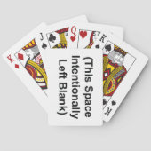 PLAYING CARDS This Space Intentionally Left Blank トランプ (裏面)