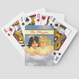 PLAYING CARDS TWIN ANGELS CUSTOM TEXT トランプ
