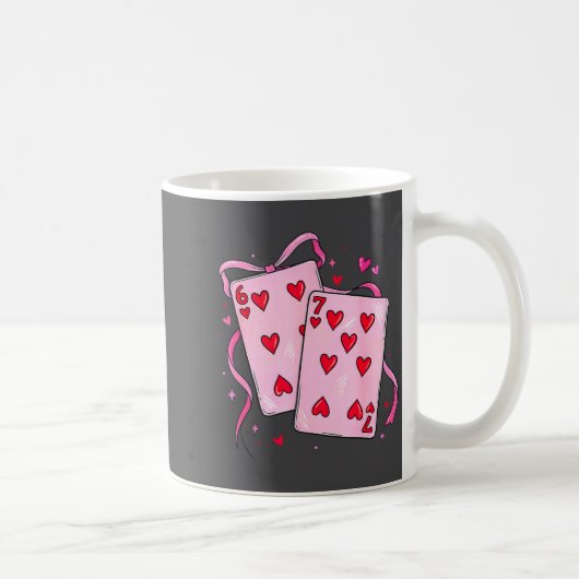 Playing Cards Valentine 6 7 Boys Girls Valentine S コーヒーマグカップ (右)
