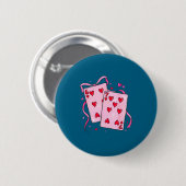 Playing Cards Valentine 6 7 Boys Girls Valentine S 缶バッジ (正面&裏面)