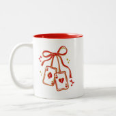 Playing Cards Valentine 6 7 Mug | Trendy Love Card ツートーンマグカップ (左)