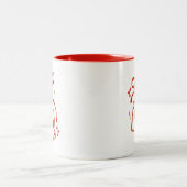 Playing Cards Valentine 6 7 Mug | Trendy Love Card ツートーンマグカップ (中央)