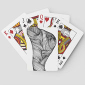Playing cards with abstract lines トランプ (裏面)