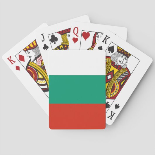 Playing Cards with Bulgaria flag トランプ (裏面)