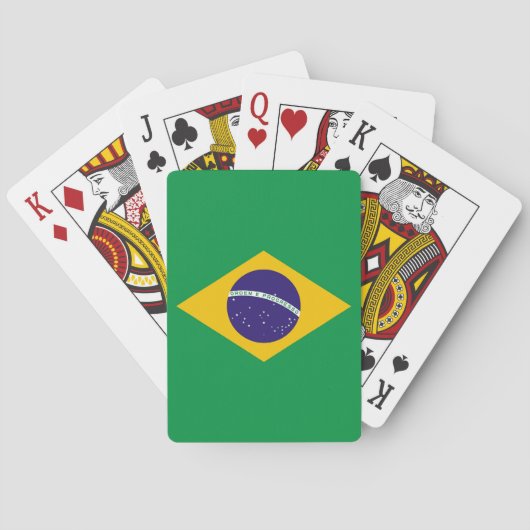Playing Cards with Flag of Brazil トランプ (裏面)