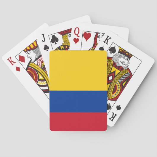 Playing Cards with flag of Colombia トランプ (裏面)