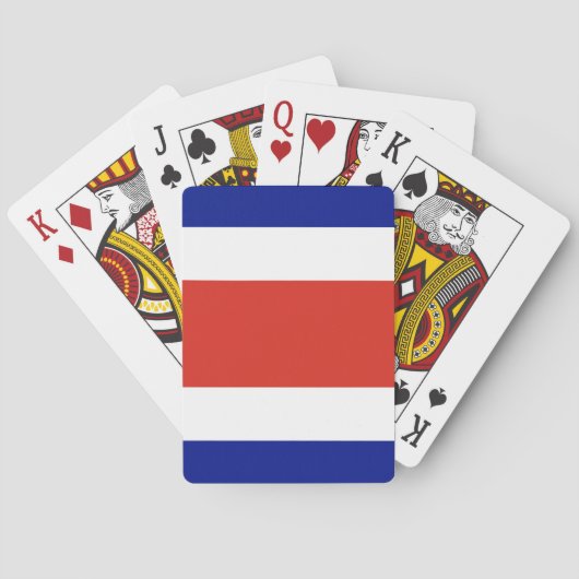 Playing Cards with flag of Costa Rica トランプ (裏面)