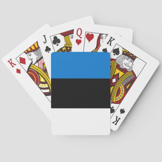 Playing Cards with flag of Estonia トランプ (裏面)
