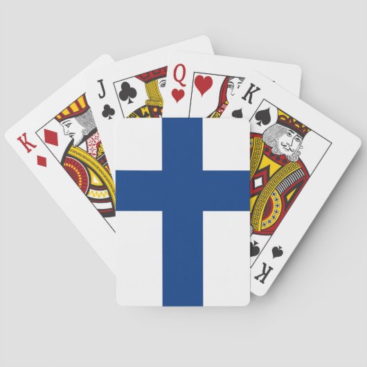 Playing Cards with flag of Finland トランプ (裏面)