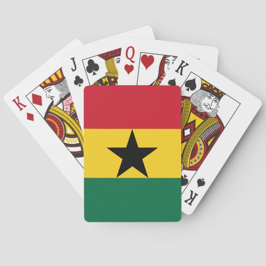 Playing Cards with flag of Ghana トランプ (裏面)
