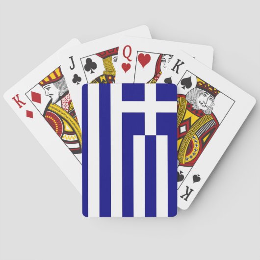 Playing Cards with flag of Greece トランプ (裏面)