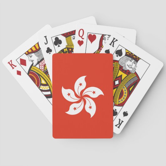 Playing Cards with flag of Hong Kong トランプ (裏面)