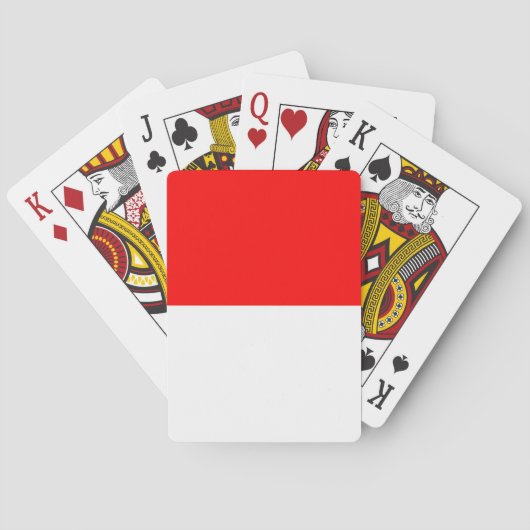 Playing Cards with flag of Indonesia トランプ (裏面)
