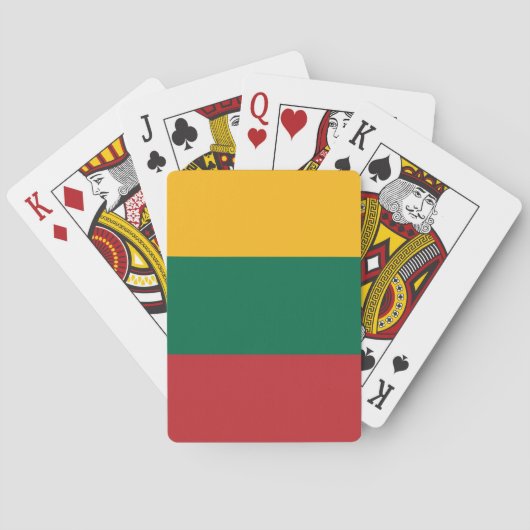 Playing Cards with flag of Lithuania トランプ (裏面)