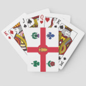 Playing Cards with flag of Montreal トランプ (裏面)