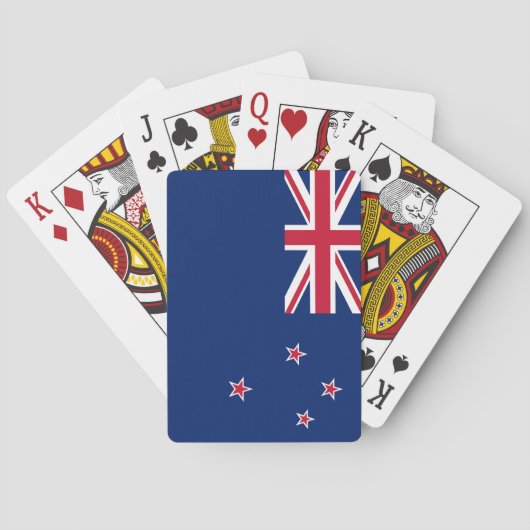 Playing Cards with flag of New Zealand トランプ (裏面)