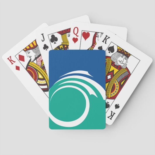 Playing Cards with flag of Ottawa トランプ (裏面)