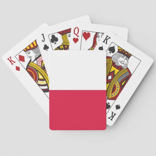 Playing Cards with flag of Poland トランプ (裏面)