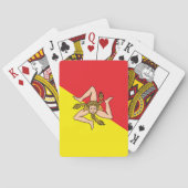 Playing Cards with flag of Sicily トランプ (裏面)