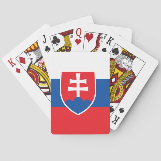 Playing Cards with flag of Slovakia トランプ (裏面)