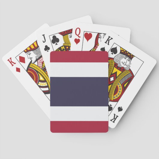 Playing Cards with flag of Thailand トランプ (裏面)